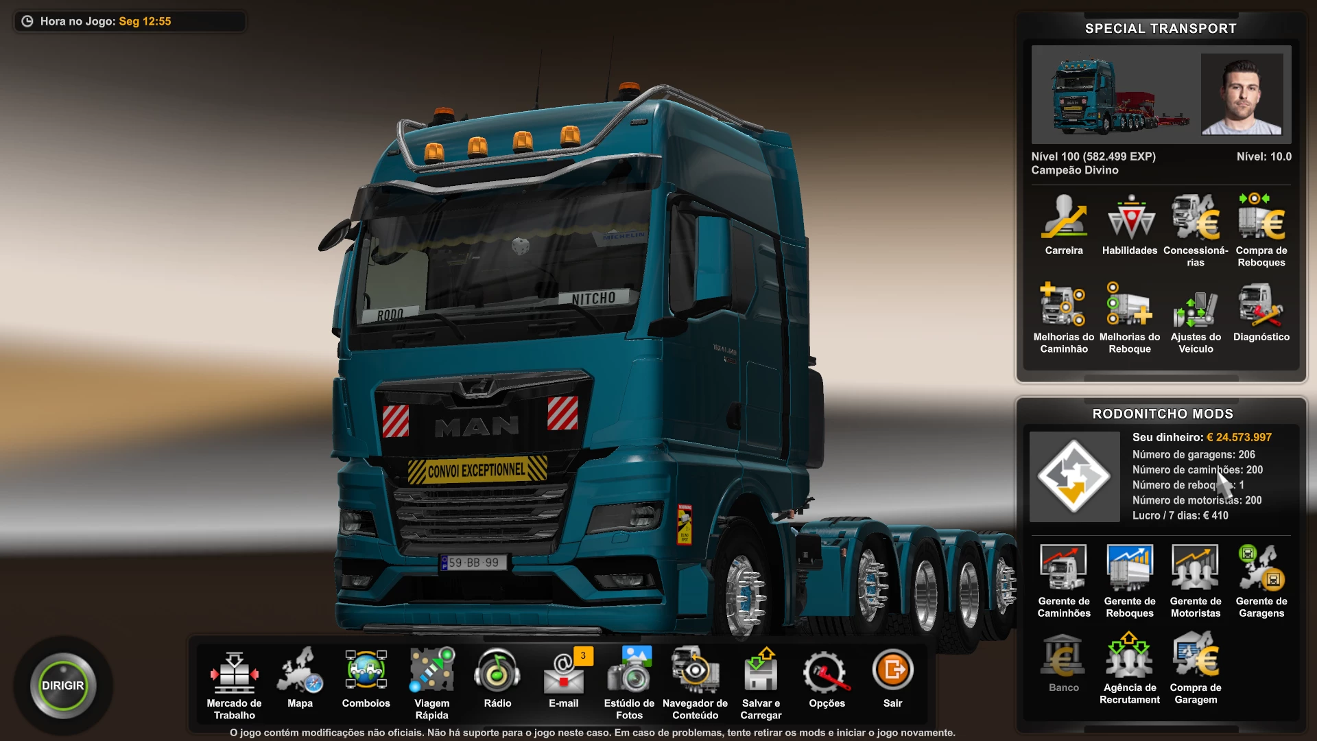 Comboios Euro Truck SImulator 2