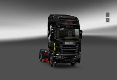 Scania Ferrari Yellow + Black Skins