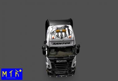 Skin Scania Santos FC