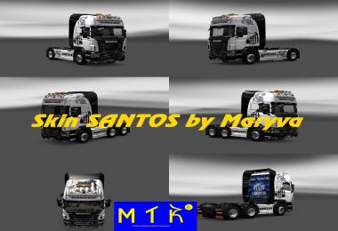 Skin Scania Santos FC