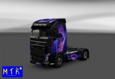 Skin Volvo FH2012 Black & Purple