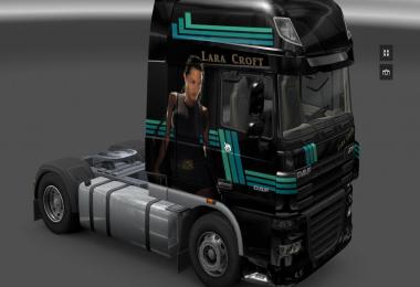 Daf XF Lara Croft Skin