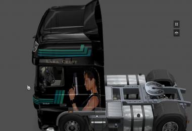 Daf XF Lara Croft Skin