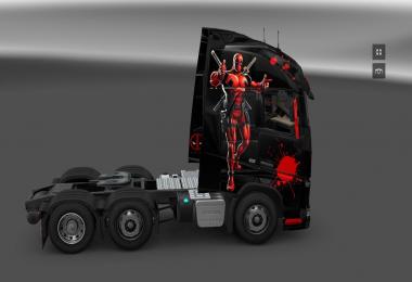 Deadpool skin for Volvo FH 2012