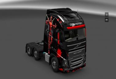 Deadpool skin for Volvo FH 2012