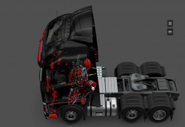 Deadpool skin for Volvo FH 2012