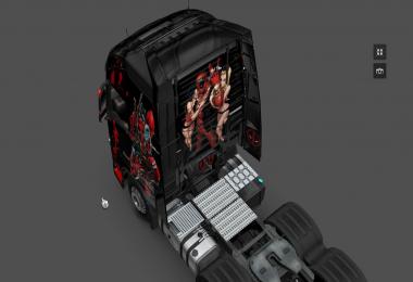 Deadpool skin for Volvo FH 2012