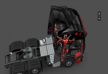 Deadpool skin for Volvo FH 2012