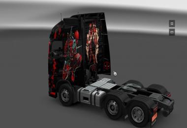 Deadpool skin for Volvo FH 2012