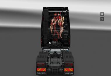 Deadpool skin for Volvo FH 2012