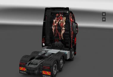 Deadpool skin for Volvo FH 2012