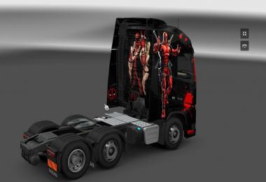 Deadpool skin for Volvo FH 2012