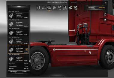 Engine 930HP for Scania Streamline