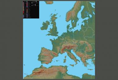 Europamap in Farbe v1.0