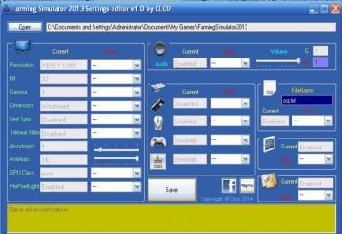 Farming Editor 2013 v1.0