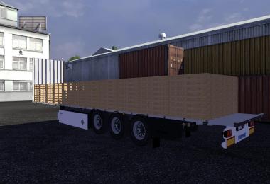 Krone Trailer with pallets