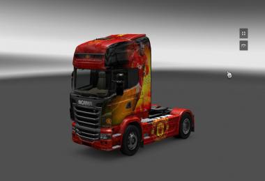 Manchester United skin Scania R