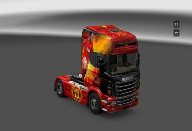 Manchester United skin Scania R