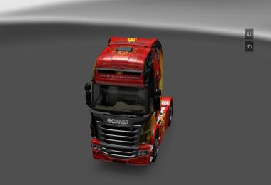 Manchester United skin Scania R