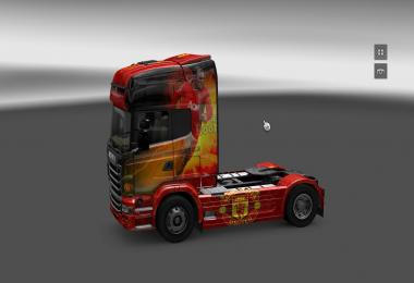 Manchester United skin Scania R