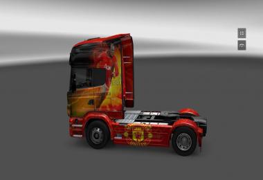 Manchester United skin Scania R