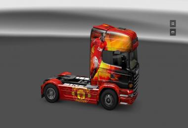 Manchester United skin Scania R