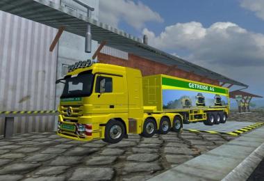 Mercedes ACTROS and Trailer v2.0