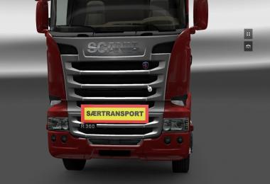 Saertransport sign (DK)