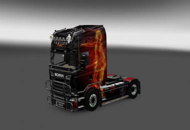 Scania Fire Skin Girl