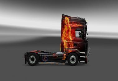 Scania Fire Skin Girl