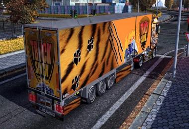 Scania R700 + Trailer Tiger Skin Pack