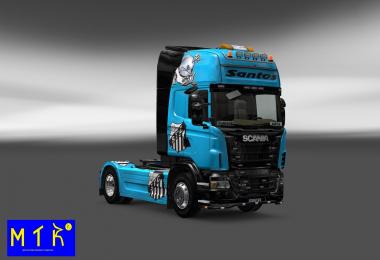 Skin Scania Santos FC V3