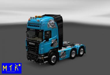 Skin Scania Santos FC V3