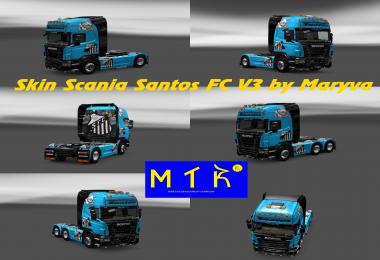 Skin Scania Santos FC V3