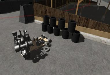 Tractor engine block on pallet v1.0