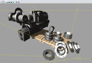 Tractor engine block on pallet v1.0