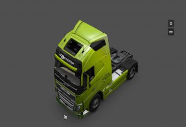 Volvo FH 2013 Aqua green skin