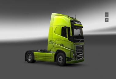 Volvo FH 2013 Aqua green skin