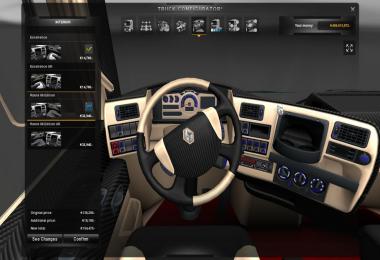 Renault Magnum Carbon & Cream interior