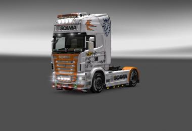 Scania R2009 white skin