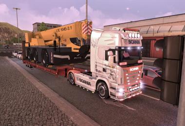 Scania R2009 white skin