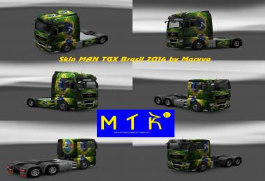 Skin MAN TGX Brasil Copa 2014