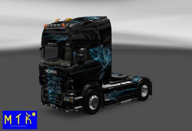 Skin Scania Black Smoke