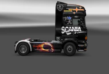 Skin scania R730 2009 black