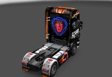 Skin scania R730 2009 black