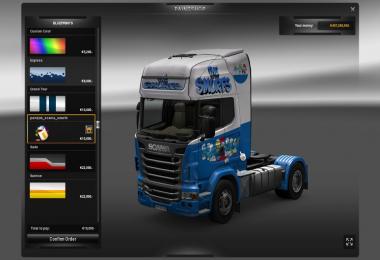 Smurfs skin for Scania