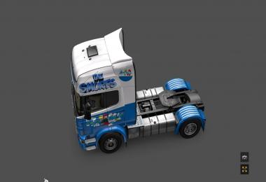 Smurfs skin for Scania