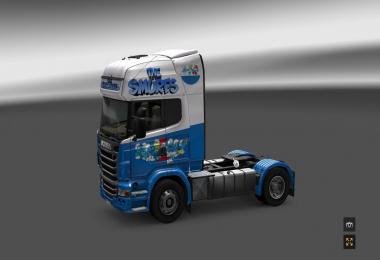 Smurfs skin for Scania