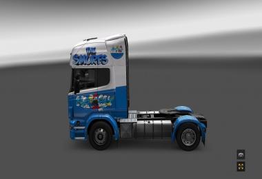 Smurfs skin for Scania