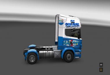 Smurfs skin for Scania